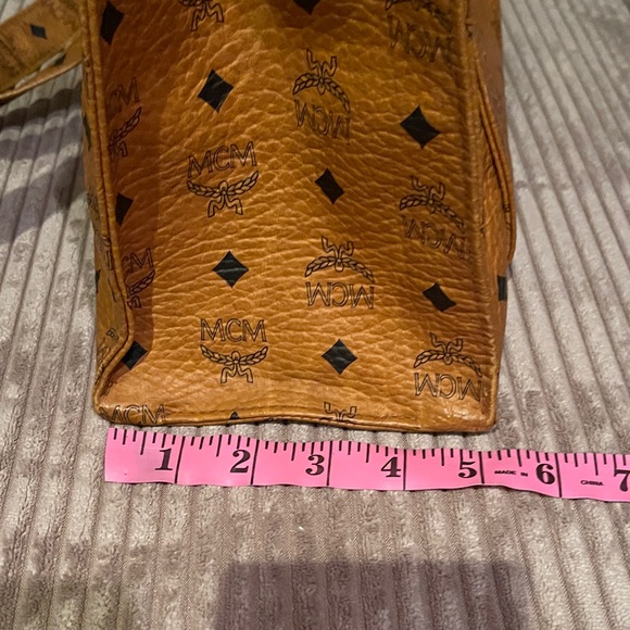 MCM Cognac Visetos Tote Bag - Picture 14 of 16